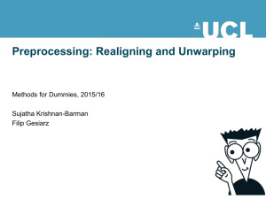 Preprocessing: Realigning and Unwarping