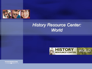History Resource Center