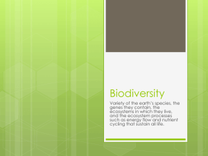 Berry notes biodiversity