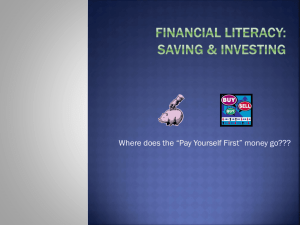 UNIT 6 - SAVINGS & INVESTMENTS PPT