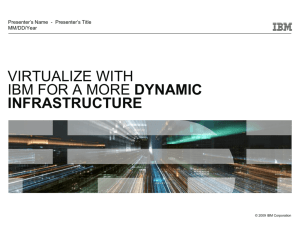 dynamic infrastructure