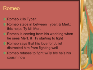 Romeo - English With Mrs. Wright