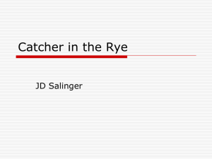 Catcher in the Rye - Wappingers Central School District