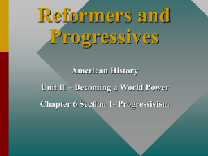 Reformers and Progressives - Waverly
