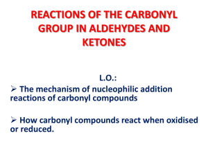 5.2 REACTIONS OF THE CARBONYL GROUPv2