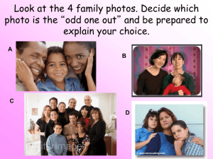 Look at the 4 photos. Decide which photo is the “odd one out” and