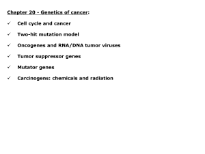 Genetics of cancer