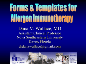 Immunotherapy-Templates and Forms DW