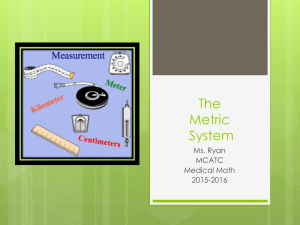 The Metric System PP3