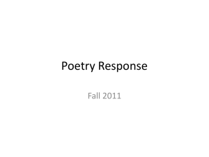Poetry Response - Brookwood High School