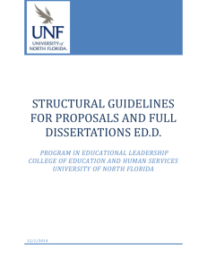 Structural Guidelines - University of North Florida