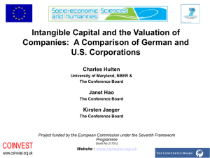 Intangible Capital and the Valuation of Companies
