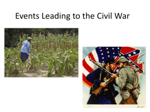 L. Fri. Sept. 6--PP--EVENTS LEADING TO THE CIVIL WAR
