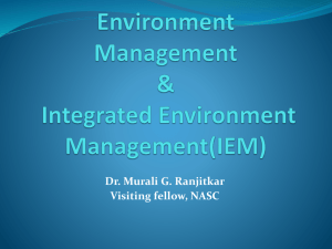 Integrated Environment Management(IEM)