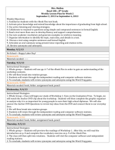 Mrs. Mullen Read 180—8th Grade Weekly Lesson Plan for Week 2