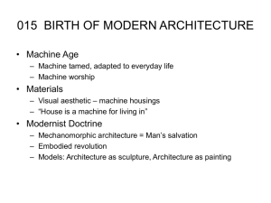 015 BIRTH OF MODERN ARCHITECTURE
