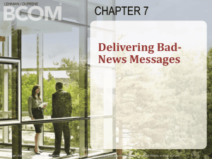 Delivering Bad-News Messages