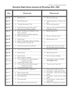 Unit 2 Calendar of in class and homework assignments