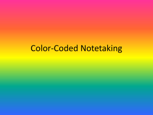 Color-Coded Notetaking