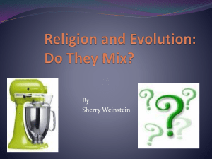 Religion and Evolution: Do They Mix?