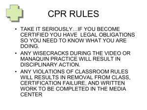 CPR notes