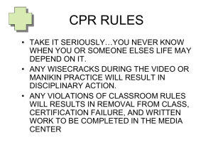 cpr rules - MiddleSchoolHealth