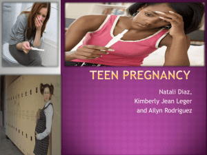 Teen Pregnancy - Florida International University