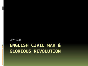 English Civil war & Glorious revolution