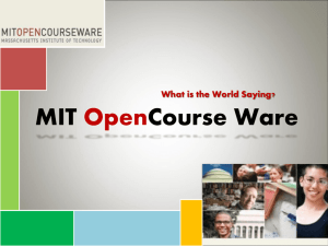 10 Facts about MIT OpenCourse Ware