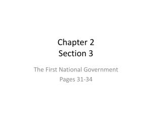 Government: Chapter 2/section 3 notes and assignments