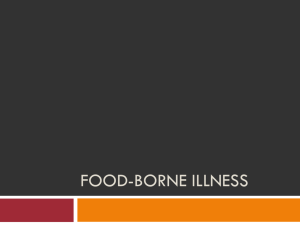 Food Borne Illness
