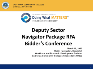 Deputy Sector Navigator - California Community Colleges
