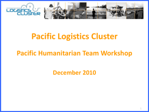 What is the Logistics Cluster?