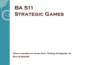 PPT on Strategic Games