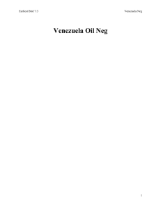 Venezuela Oil Neg - Open Evidence Project