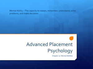 Advanced Placement Psychology - Albion College Education Blogs