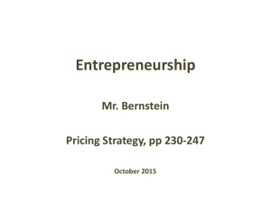 Entrepreneurship Mr. Bernstein