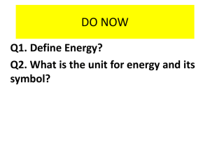 do now (answers) - DrNafissiScienceandBiology