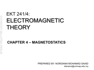 Chapter 4-MAGNETOSTATICS