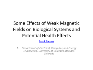 The Effects of Magnetic Fields on Free Radical Pairs