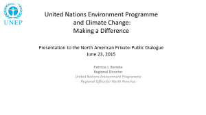 United Nations Environment Programme and Climate Change