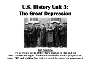 The Great Depression - Marshall Public Schools
