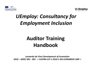2. Training handbook for consultants - ADAM