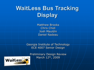 WaitLess Campus Bus Tracking Display