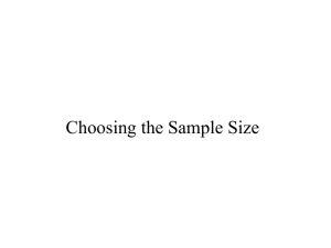 Sample Size Determination Slides
