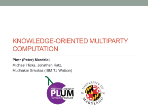 Knowledge-Oriented Secure Multiparty Computation