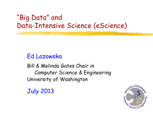 Big Data and Data-intensive science  - CS4HS