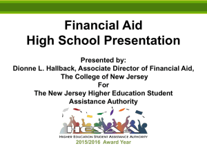 The Financial Aid Process