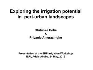 Peri-urban_SRP Irrigation.ppt