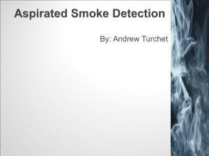 Aspirated Smoke Detection